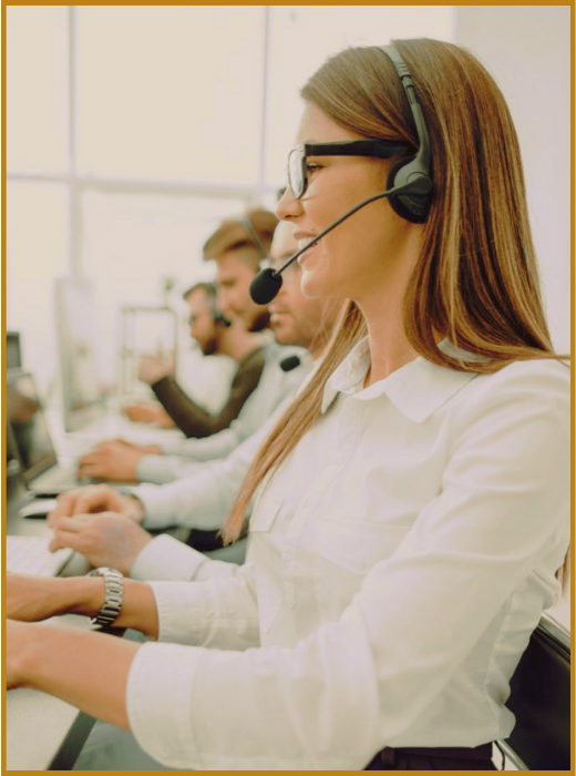 call center team collections service
